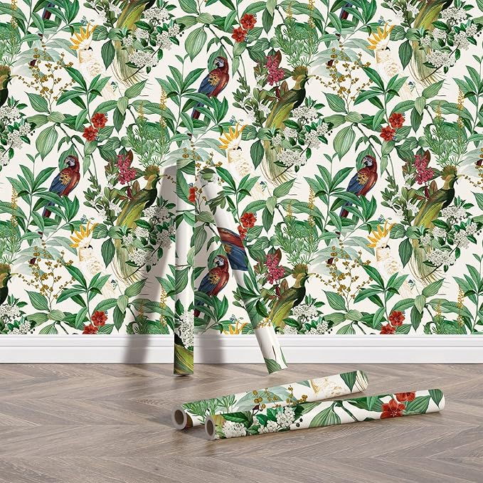 UDK New arrival Floral adhesive Wallpaper PVC stickers Peel & Stick wallpapers waterproof 45cm*10m For home Decoration
