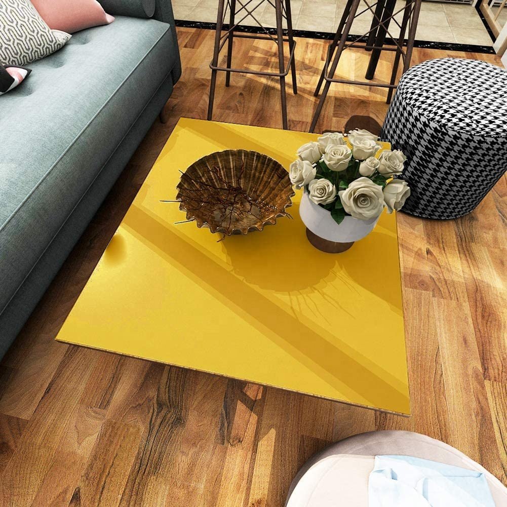 Solid Yellow Self-Adhesive anti oil wallpaper