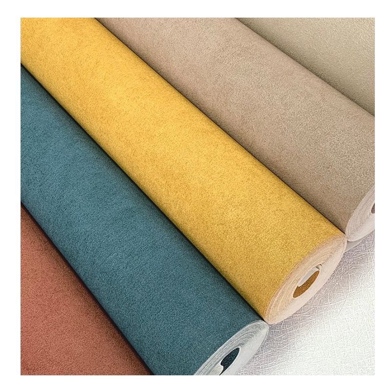 Factory Wholesale 0.53*10m Plain Color Custom Vinyl High Quality Non Woven Wallpaper for Hotel Decoration