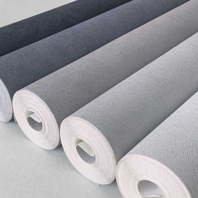 Factory Wholesale 0.53*10m Plain Color Custom Vinyl High Quality Non Woven Wallpaper for Hotel Decoration