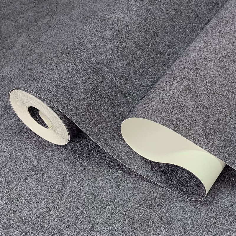 Factory Wholesale 0.53*10m Plain Color Custom Vinyl High Quality Non Woven Wallpaper for Hotel Decoration
