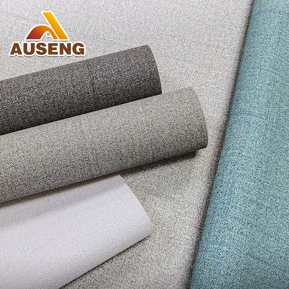 Fasion Design Modern Embossed Bedroom Textured Interior Designs Hotel PVC Wallpaper Apartment 20 OZ Vinyl Wallcovering