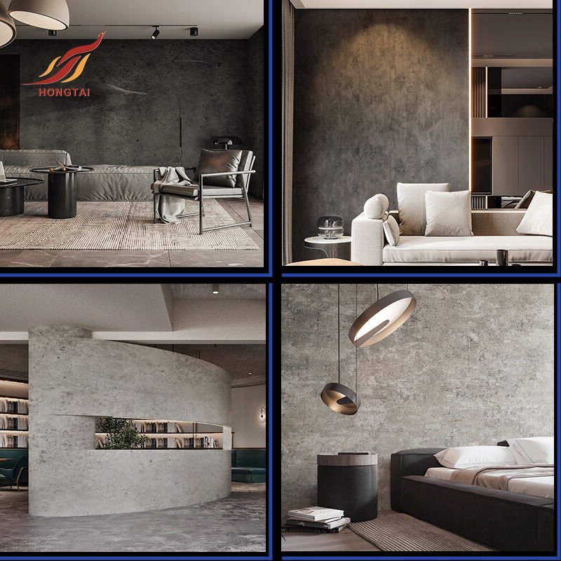 KS5003 Caviosen peel and stick for cement walls no tiles wall paper rolls 3d concrete wallpaper roll