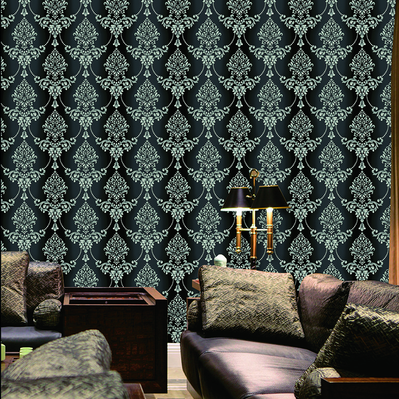 Exquisite rococo style wallpaper Elegant luxurious Damascus Non-self-adhesive wallpaper roll