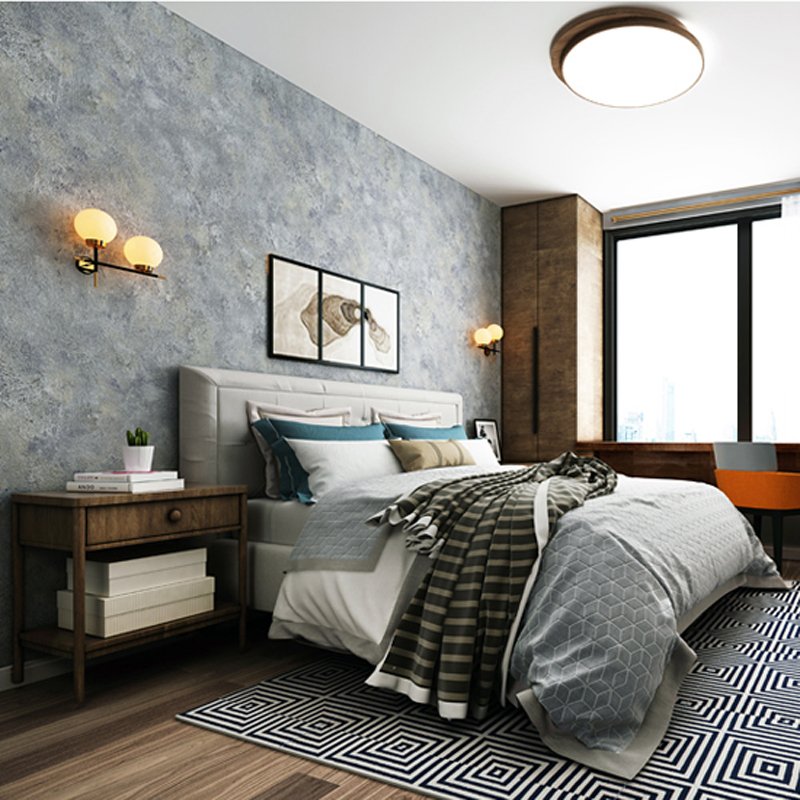 Home Retro Wall Paper Vintage Cement Design Vinyl Office Bar Restaurant Wall Decoration 3d Cement PVC Wallpaper