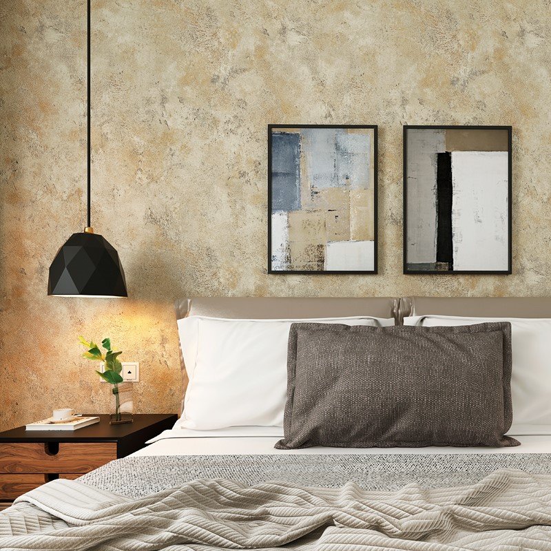 Home Retro Wall Paper Vintage Cement Design Vinyl Office Bar Restaurant Wall Decoration 3d Cement PVC Wallpaper
