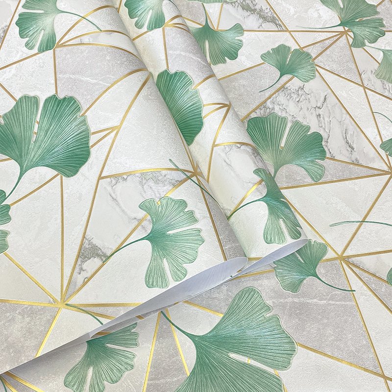 3D minimalist three-dimensional relief ginkgo pattern background wallpaper bedroom living room home decoration wallpaper