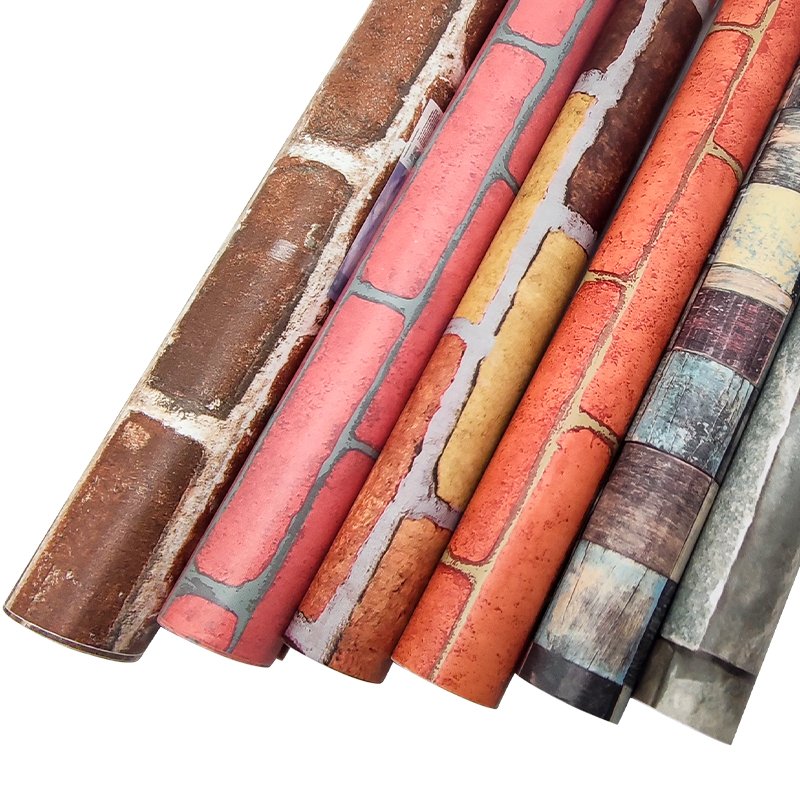 self adhesive brick wallpaper furniture films custom wallpaper stick and peel rolls