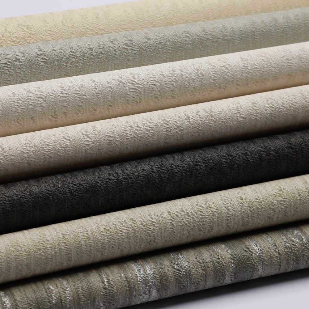 Wholesale Popular modern Texture ECO-friendly material wallpaper fabric backed vinyl wall paper Interior wall decoration