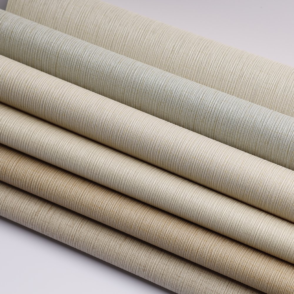 Factory Supply wholesale function wallpaper vinyl Fabric Texture wall paper Wall covering interior design for home decor hotel