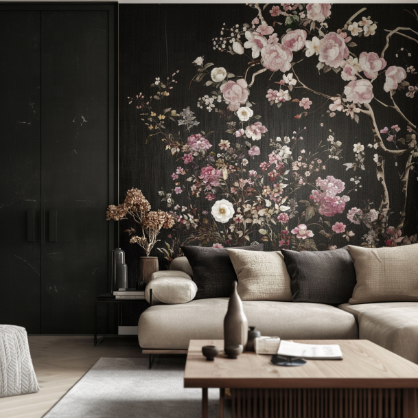 Factory Whole Fabric Wall Paper Flowers Countryside Style Bedroom Wall Decoration 3D Floral Living room Wallpaper