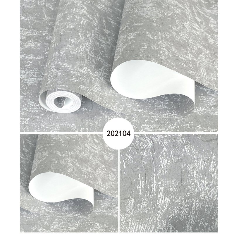 Modern simple crack non-woven wallpaper living room bedroom interior wall decorative wallpaper light yellow wallpaper