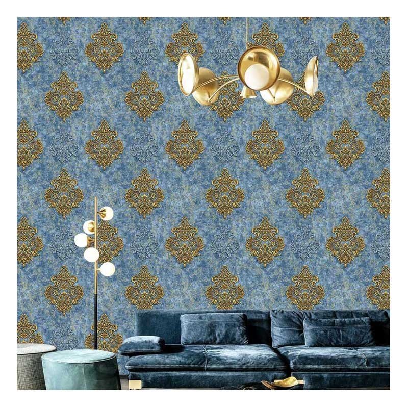 3d European Embossed Damascus Living Room Bedroom TV Background Hotel Restaurant Home Wall Decoration PVC Waterproof Wallpaper