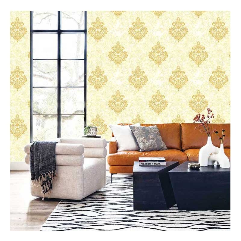 3d European Embossed Damascus Living Room Bedroom TV Background Hotel Restaurant Home Wall Decoration PVC Waterproof Wallpaper
