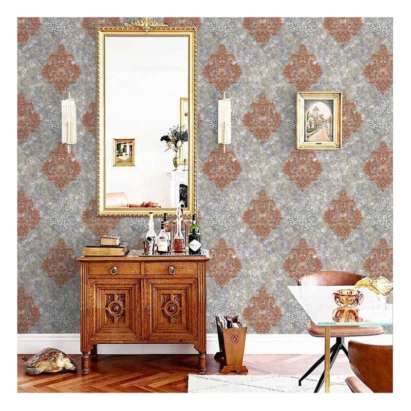3d European Embossed Damascus Living Room Bedroom TV Background Hotel Restaurant Home Wall Decoration PVC Waterproof Wallpaper