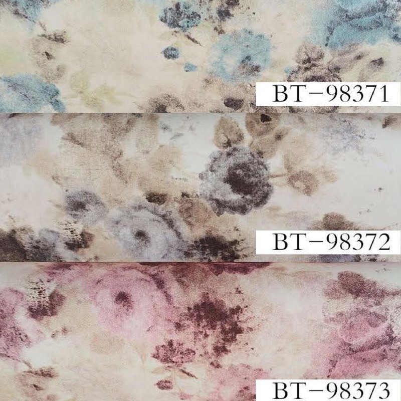 Abstract art brushing water Self adhesive non woven wallpaper