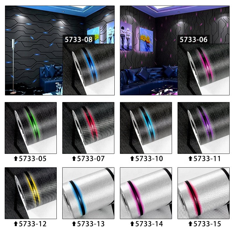 KTV 3d Technology Sense Internet Cafe Background Theme Gaming Hotel Decoration Wallpaper Modern Geometric