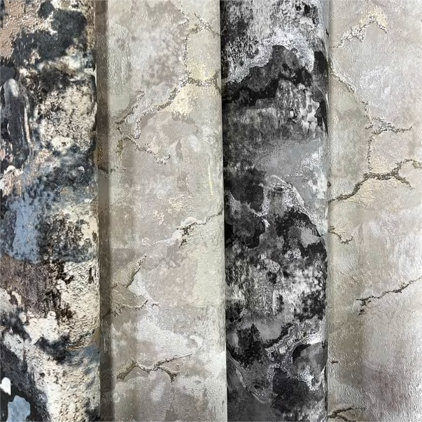 Modern style damask plain color pattern high quality 3d wall paper for living room pvc vinyl wall paper 10 meters roll
