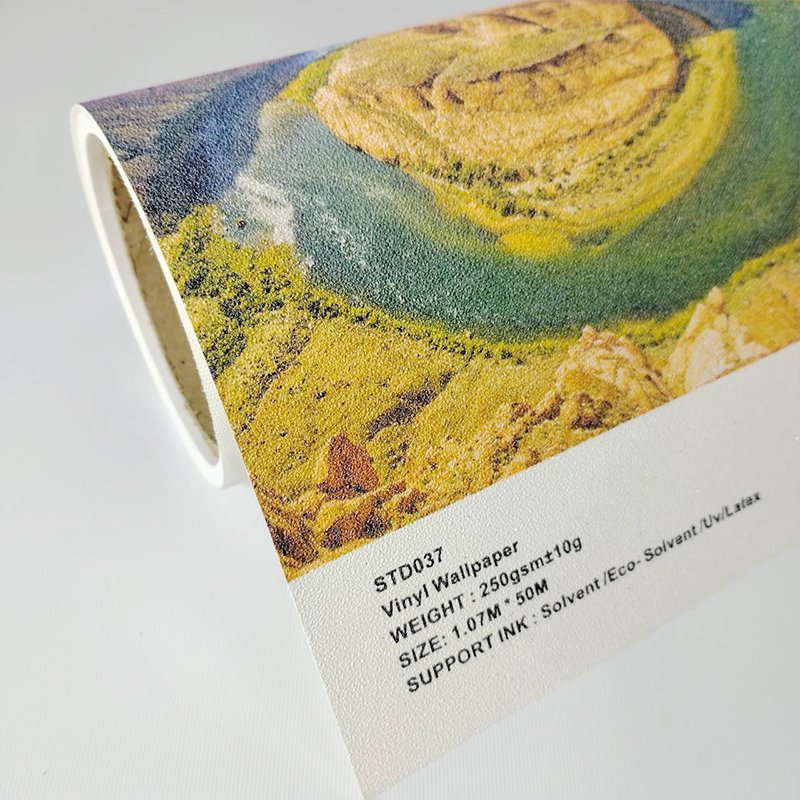 1.07m Width 250g Non Woven Vinyl Material Printable Wallpaper blank rolls