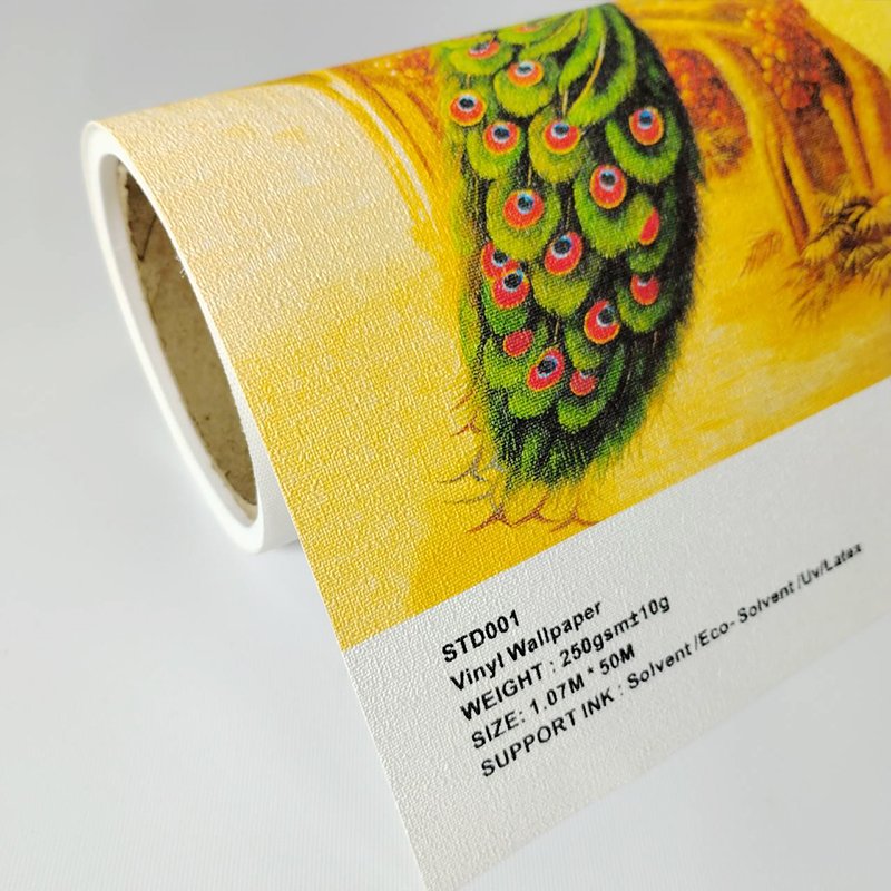 1.07m Width 250g Non Woven Vinyl Material Printable Wallpaper blank rolls