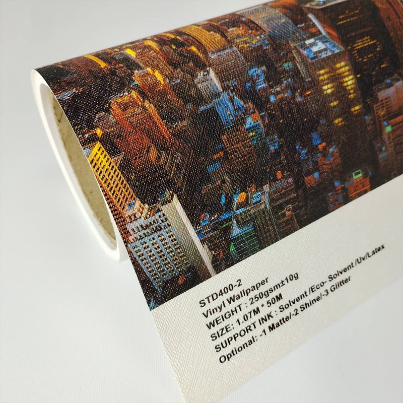 1.07m Width 250g Non Woven Vinyl Material Printable Wallpaper blank rolls