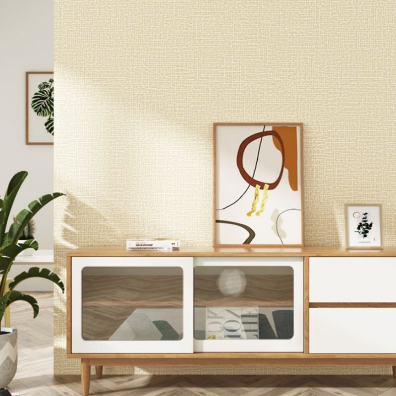 Natural Material Wall Paper Hand Made Natural Plant Grasscloth Wallpaper For Bedroom Walls