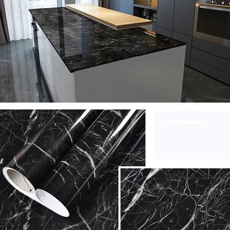 Marble Self Adhesive Wallpaper Furniture Cupboard Table Contact Paper Vinyl Waterproof Wall Stickers