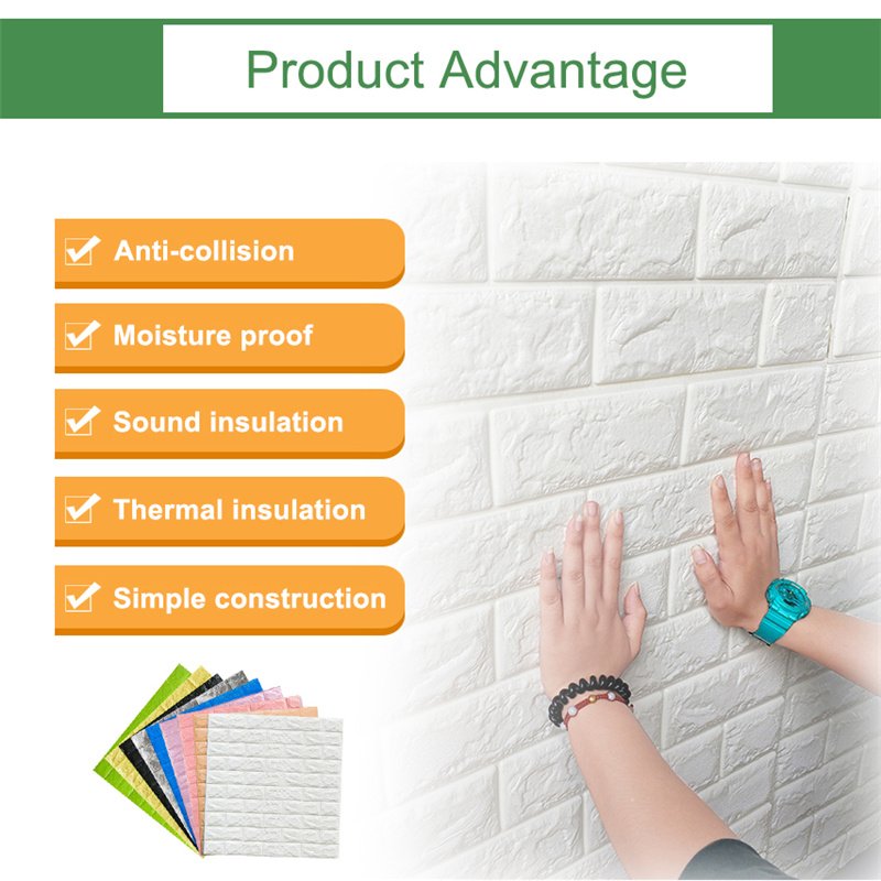 Factory supply cheap stone carton wall paper rolls 3d brick pvc self adhesive wallpaper