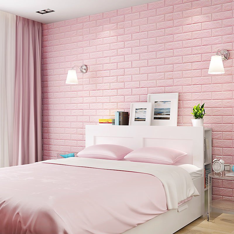 Factory supply cheap stone carton wall paper rolls 3d brick pvc self adhesive wallpaper