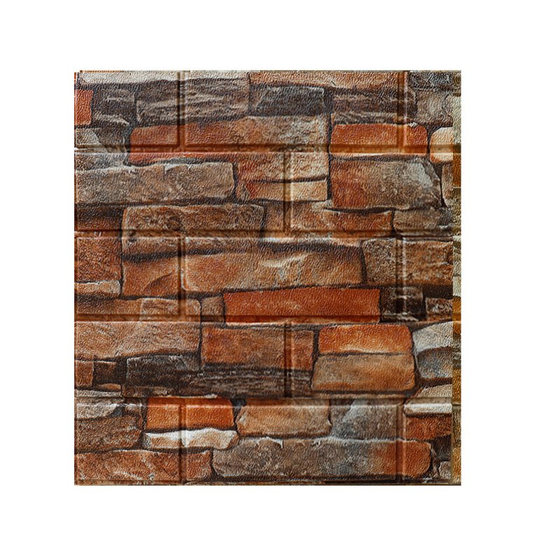 Factory supply cheap stone carton wall paper rolls 3d brick pvc self adhesive wallpaper