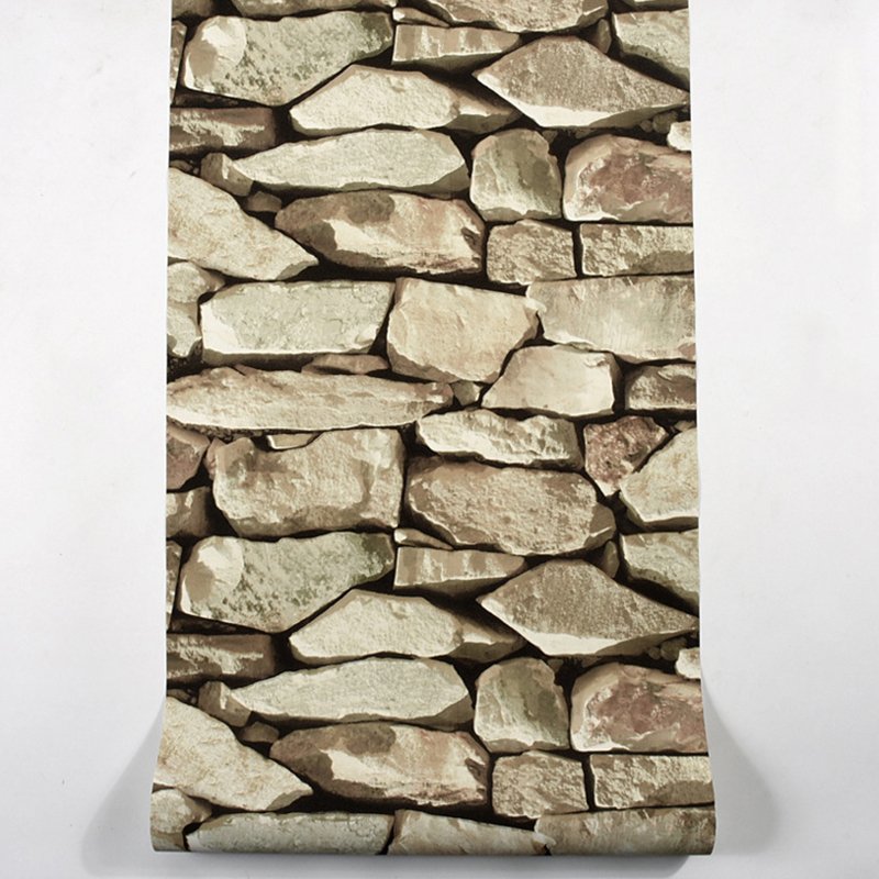 2022 Rustic 3D Bricks Wallpaper PVC Wall Paper Stone Restaurant Cloth Shop Home Decoration Chinese Style Vinyl Paper Rolls