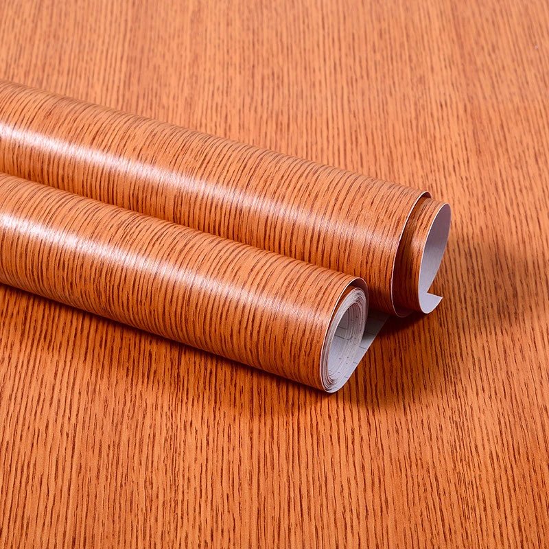 Waterproof Wood Vinyl Wallpaper Roll Self Adhesive Decor Contact Paper Doors Cabinet Desktop Modern Furniture Decorative Sticker