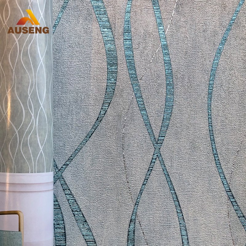 Europea Modern 3D Paper Wall Art Duvar Kagidi Wallpaper PVC Waterproof Wavy Curved Pattern TV Background Wall Decor Living Room