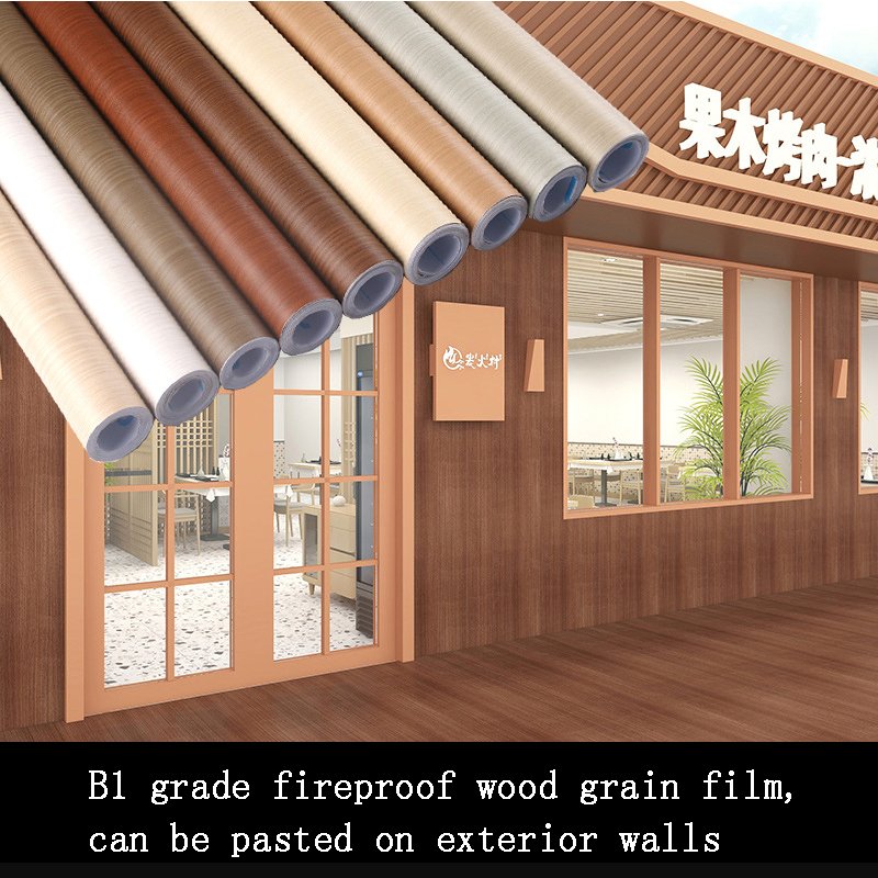 Wood grain wallpaper pvc self adhesive kitchen wallpaper stickers home decoration Water repellent oil peel and stick products
