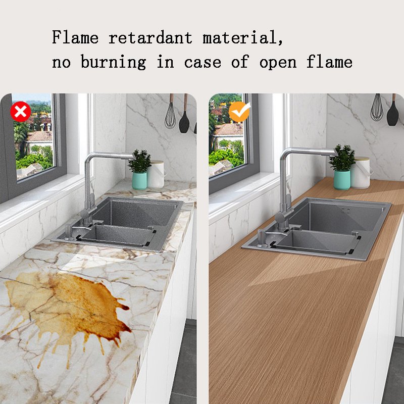 Wood grain wallpaper pvc self adhesive kitchen wallpaper stickers home decoration Water repellent oil peel and stick products