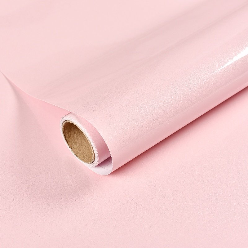 Modern Design Glossy Pink Waterproof PVC Glitter Wallpaper Roll Self-Adhesive Kitchen Countertop Contact Paper Decorative Film