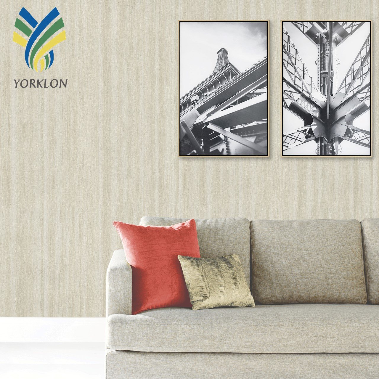 YWP IN Stock Closeout Wall Paper Rolls Wall Decor Background Stripe Vinyl PVC Non Woven Cheap Wallpaper Rolls