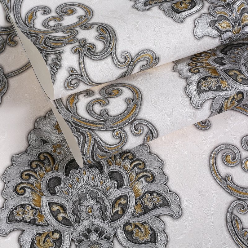 3D damascus Wallpaper Hotel luxury decoration living room bedroom Interior design home wallpaper roll