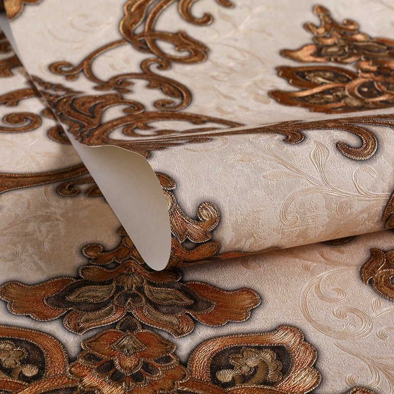 3D damascus Wallpaper Hotel luxury decoration living room bedroom Interior design home wallpaper roll