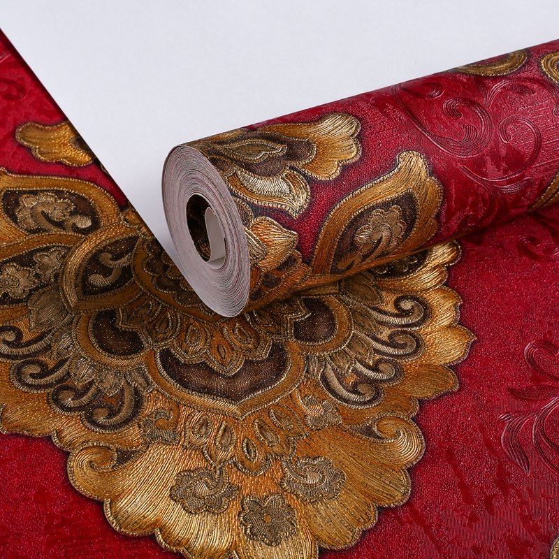 3D damascus Wallpaper Hotel luxury decoration living room bedroom Interior design home wallpaper roll