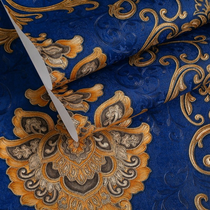 3D damascus Wallpaper Hotel luxury decoration living room bedroom Interior design home wallpaper roll