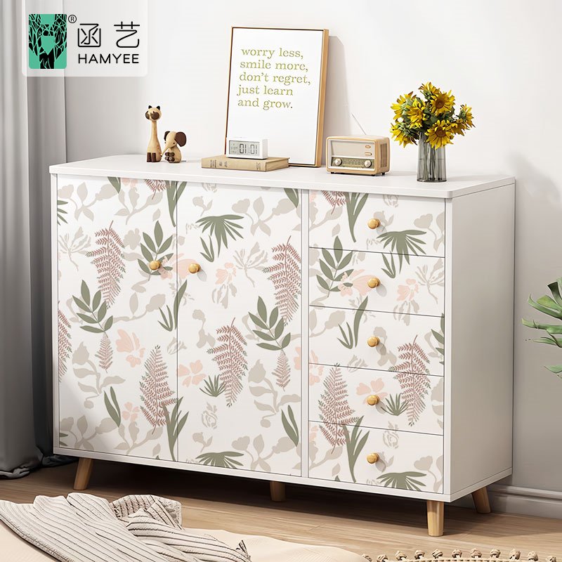Custom design print self-adhesive peel and stick wallpaper roll for bedroom home decoration