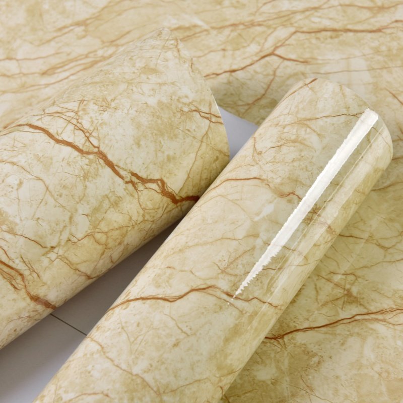 3D Wall and Desktop Decor Waterproof And Moisture-Proof Marble Patten Sticker Self Adhesive Wallpaper For Kitchen Livingroom