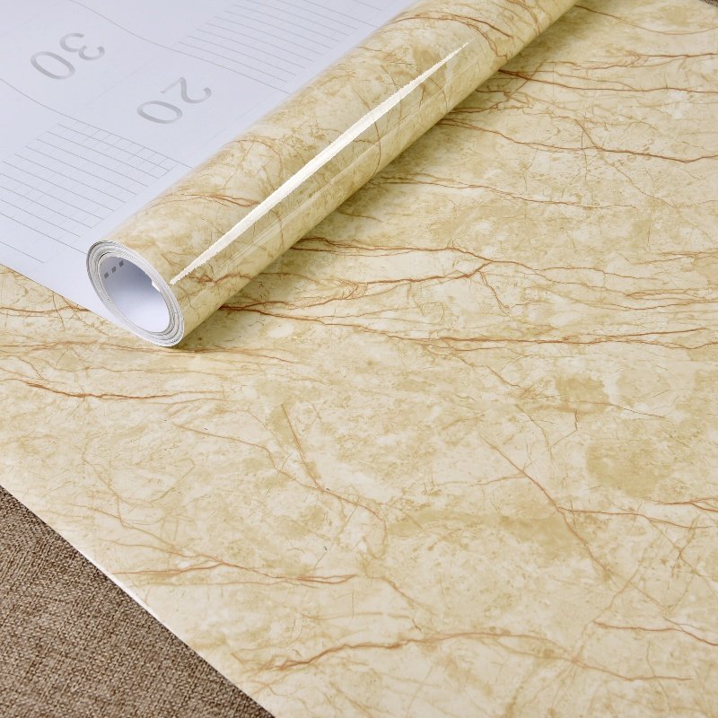 3D Wall and Desktop Decor Waterproof And Moisture-Proof Marble Patten Sticker Self Adhesive Wallpaper For Kitchen Livingroom
