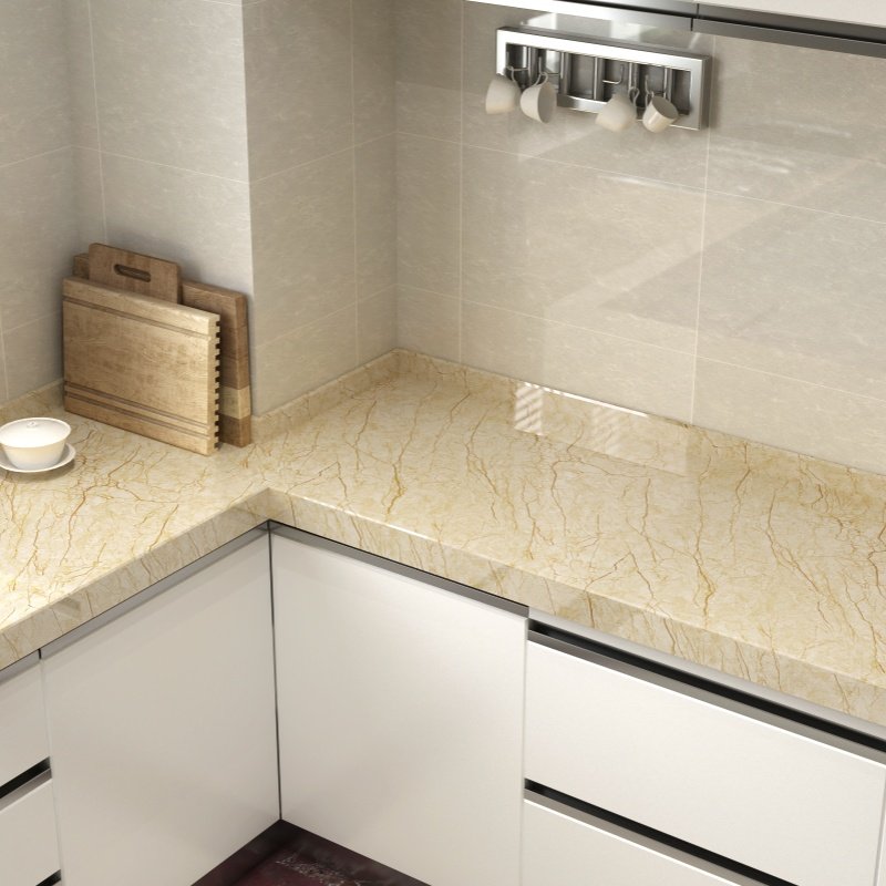3D Wall and Desktop Decor Waterproof And Moisture-Proof Marble Patten Sticker Self Adhesive Wallpaper For Kitchen Livingroom