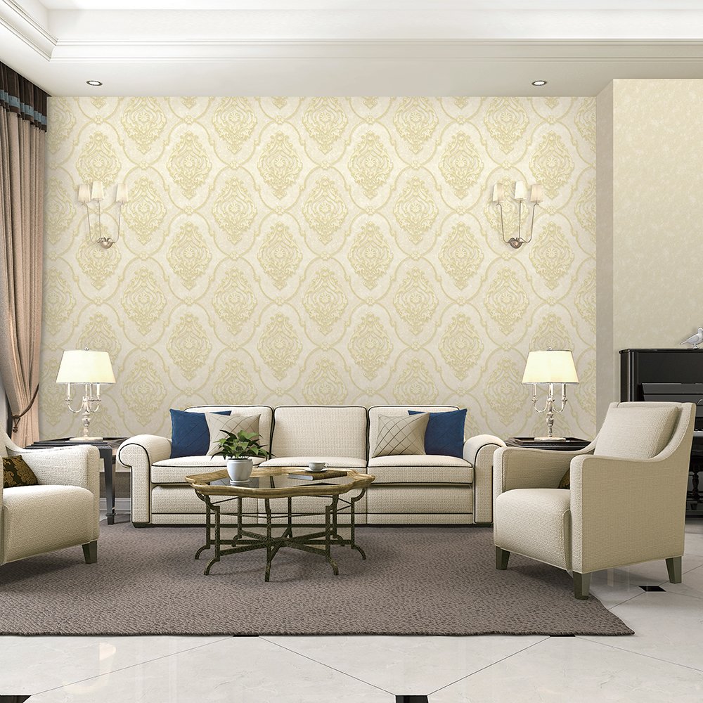 Damask Design 1.06 m PVC Arab Style Wallpaper