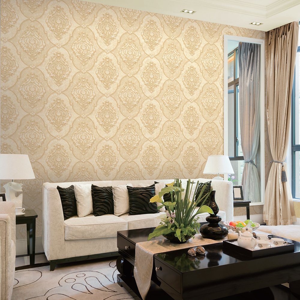 Damask Design 1.06 m PVC Arab Style Wallpaper