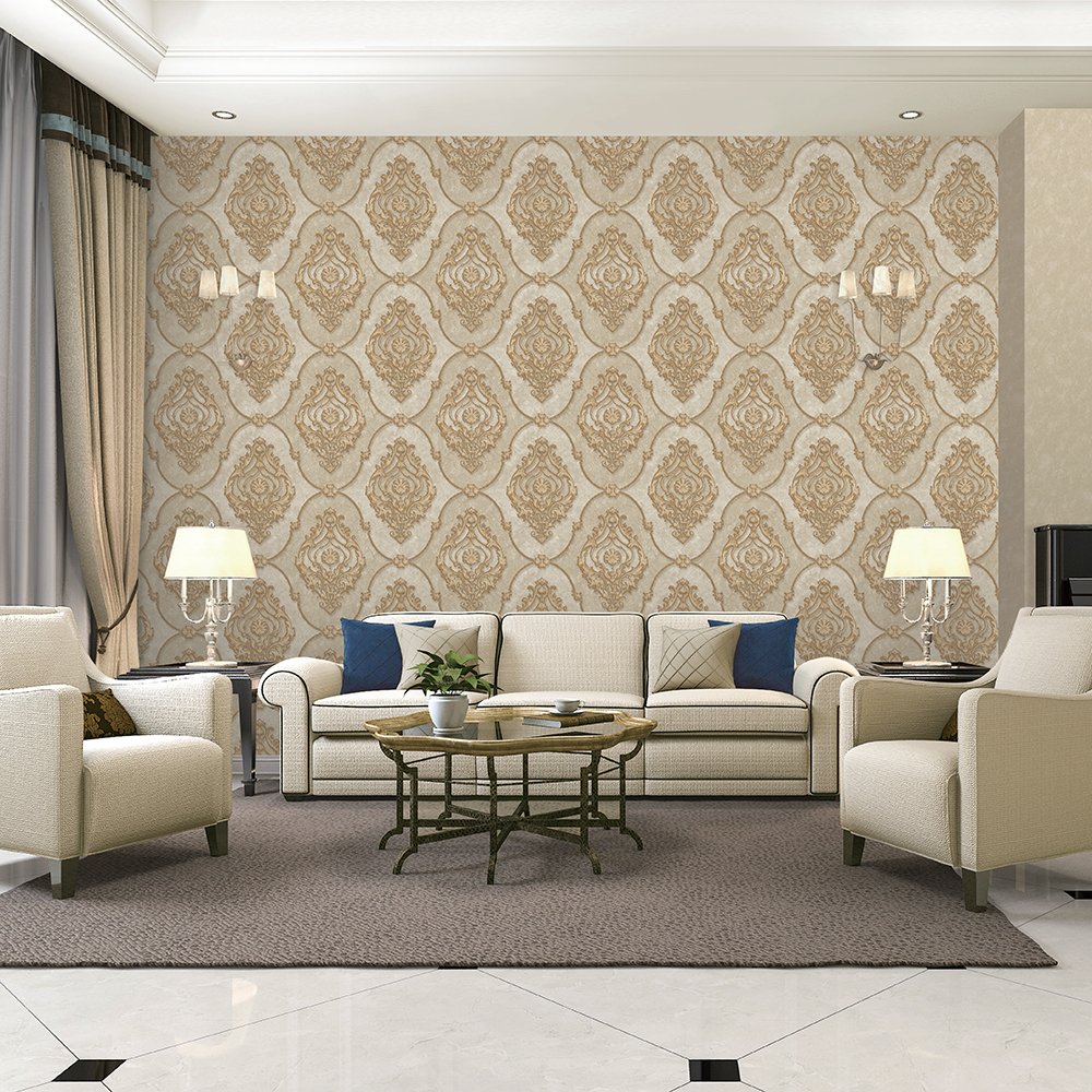 Damask Design 1.06 m PVC Arab Style Wallpaper