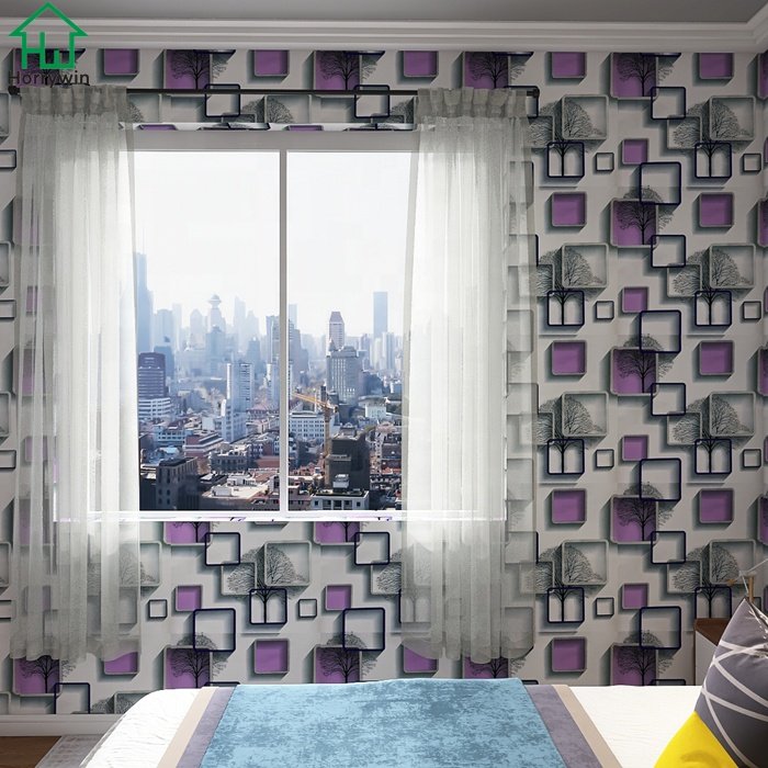 Removable 3d wallpaper sticker Adhesive Wall Paper PVC Wallpaper Roll For India market