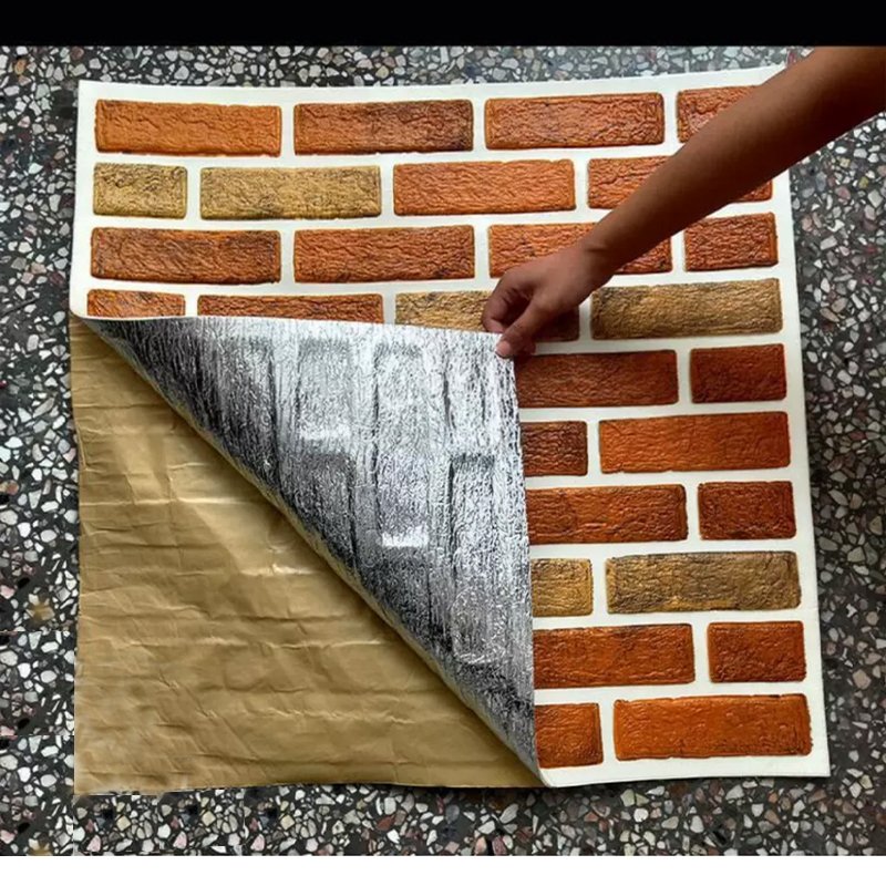 3d foam brick wall panels xpe stereoscopic peel and stick wallpaper self-adhesive wallpaper other home decoration 70*70cm